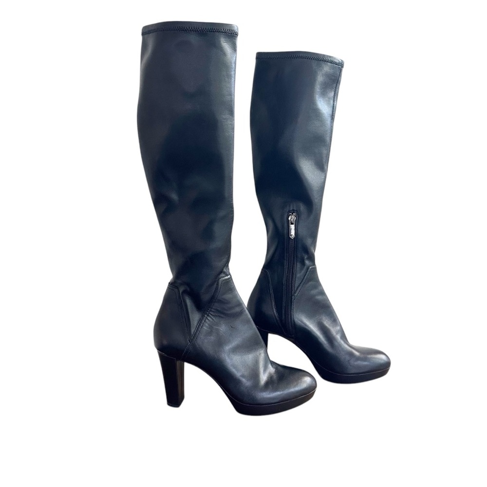 Donald J. Pliner Echoe Black Heeled Knee High Boots 6